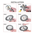 Carbon Steel Trimmer Head with 360 Degree Braided Blades for Standard Trimmers All Vera Mart