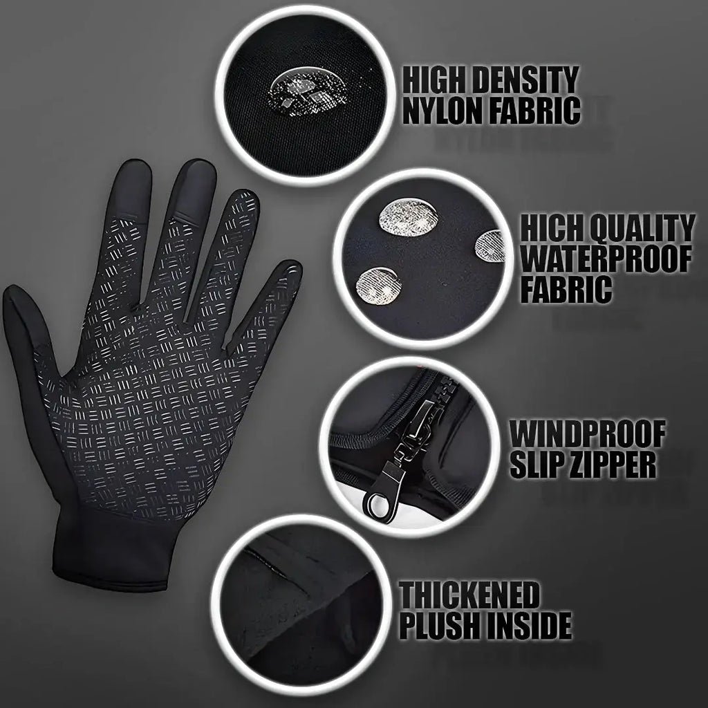 Waterproof Winter Gloves with Breathable Insulation and Touchscreen Tips, Textured Grip All Vera Mart