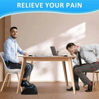 Memory Foam Foot Cushion with Velvet Cover and Non Slip Base for Desk Support All Vera Mart