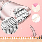 Electric Shaver with Three Interchangeable Heads and 90-Minute Runtime for Women All Vera Mart