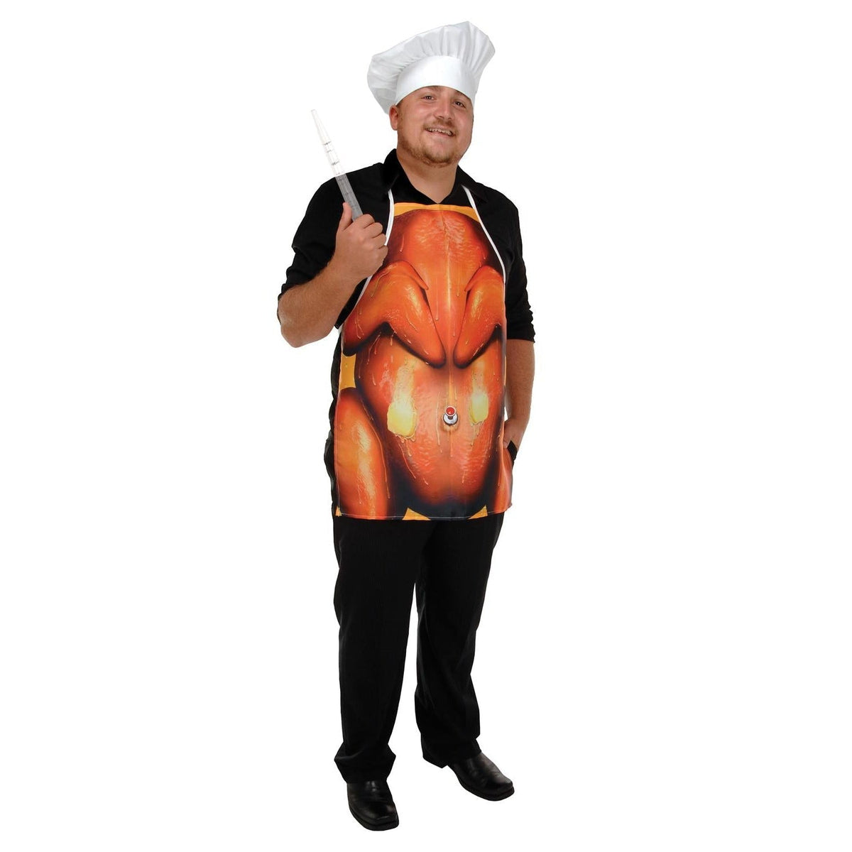 Thanksgiving Fabric Novelty Apron - Bulk/6 Aprons