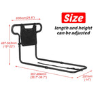 Bed Rail with Storage Pouch and Rolloff Prevention for Seniors All Vera Mart