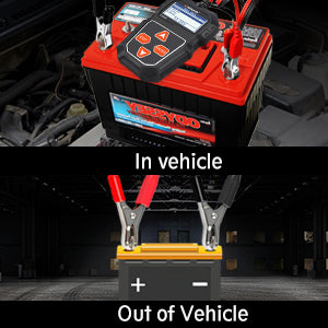 12V Battery and Alternator Tester with In-Vehicle Testing and Polarity Protection All Vera Mart