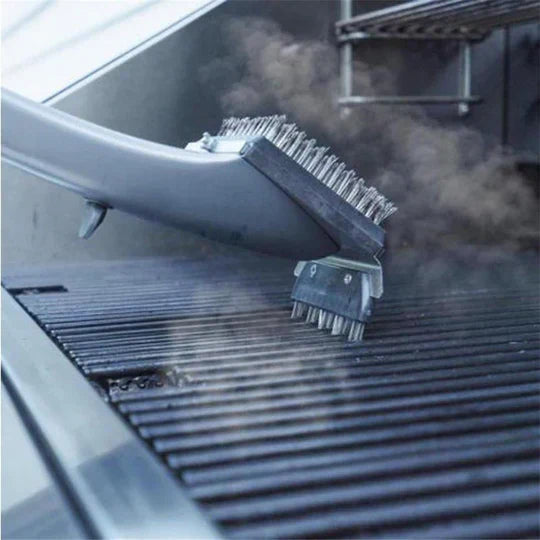 Steam Grill Brush with Built-In Water Canister and Replaceable Brushes All Vera Mart
