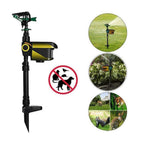 Solar Powered Motion Activated Sprinkler with 300 Degree Coverage for Garden Deer Deterrent All Vera Mart