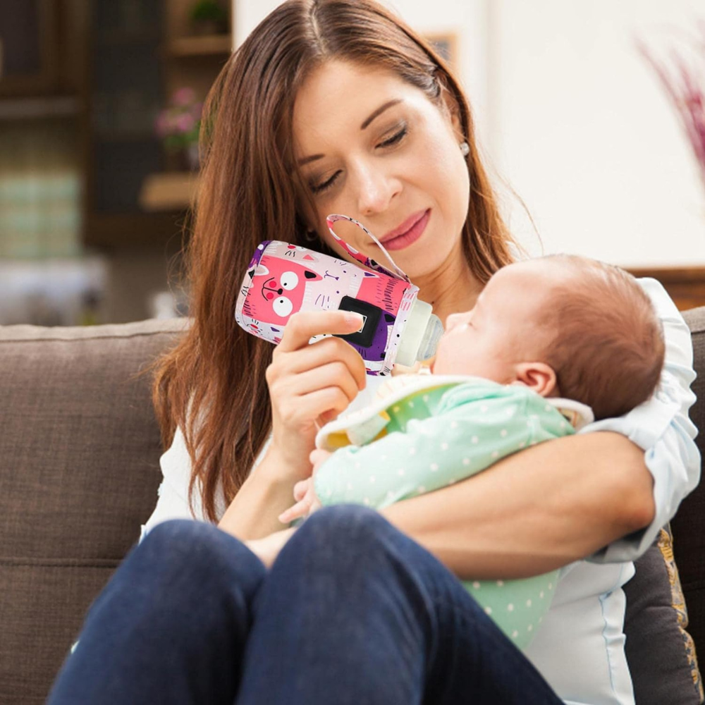 Bottle Warmer with USB Power and Adjustable Heat Control for On-the-Go Feeding All Vera Mart