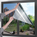 Window Film with Static Cling Application and Solar Heat Rejection, 15.7 x 39.4 Inches All Vera Mart