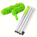 Extendable Ceiling Fan Duster with 180-Degree Flexible Head and Microfiber Bristles All Vera Mart
