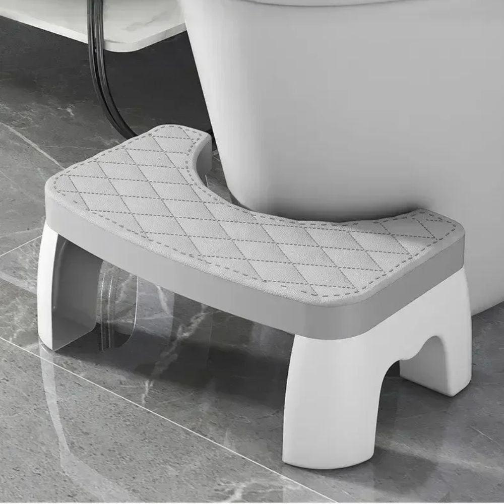 Ergonomic Toilet Squat Stool with Textured Grip Base and Curved Platform All Vera Mart
