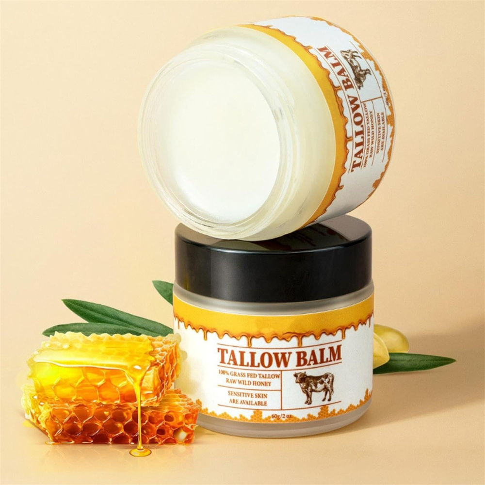 Tallow and Honey Balm with Vitamins A, D, E, K for Face and Body All Vera Mart