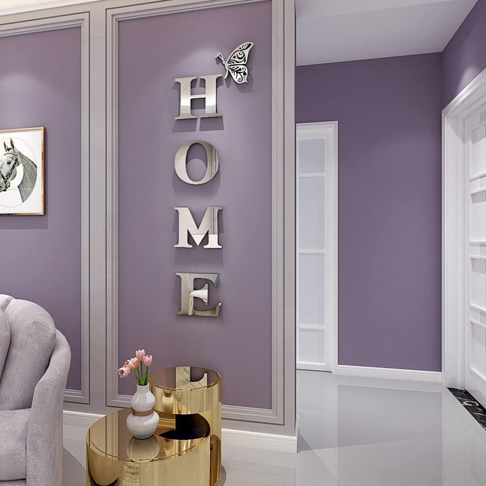 Geometric Mirror Wall Sticker with Self-Adhesive Backing and Reflective Acrylic Surface All Vera Mart