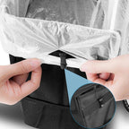 Waterproof Car Trash Bin with Adjustable Hanging Straps and Side Pockets All Vera Mart