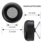 Waterproof Wireless Speaker with Suction Cup Mount and Hands-Free Calling, 10-Hour Battery All Vera Mart