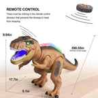 Remote Control Dinosaur Toy with Walking Roar Action and Multicolor LEDs, T-Rex 17 Inch All Vera Mart