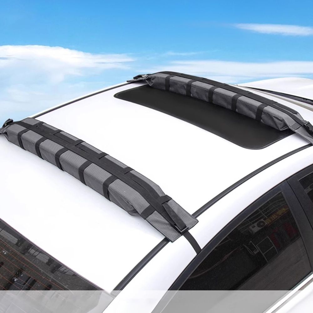 Foam Roof Rack Pads with Quick Release Straps for Kayaks and Surfboards All Vera Mart
