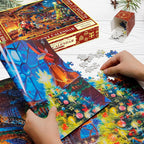 Advent Puzzle Calendar with 24 Daily Boxes and Reference Poster, 1008 Pieces All Vera Mart