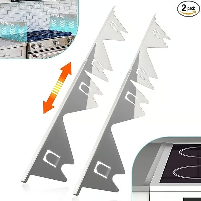 Telescoping Stove Gap Filler with Silicone Grips and Heat Resistant Design, 13.8-27.5in All Vera Mart