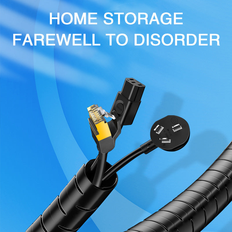 Cable Sleeve Organizer with Spring Loaded Tool and Expandable Design, 2 Meter Length All Vera Mart