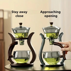 Magnetic Glass Drip Pot for Coffee and Tea, 20oz Capacity with Infuser All Vera Mart