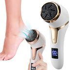 Electric Foot File with Vacuum Collection and Dual Speed, Three Roller Heads All Vera Mart