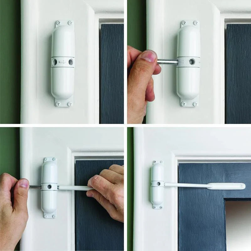 Automatic Door Closer with Spring Mechanism and Cushioned Closing Action All Vera Mart