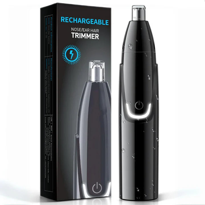 Nose and Ear Hair Trimmer with Dual Edge Spinning Blades and IPX7 Waterproof Rating All Vera Mart