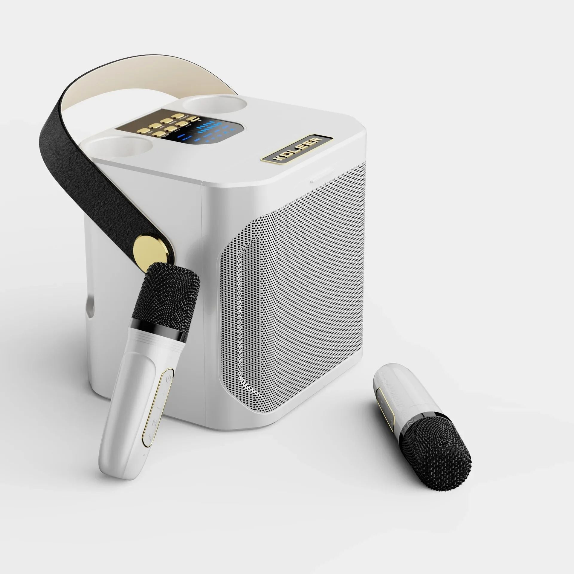 Karaoke Speaker with Dual Microphones and 360° Stereo Sound, 8-Hour Battery All Vera Mart