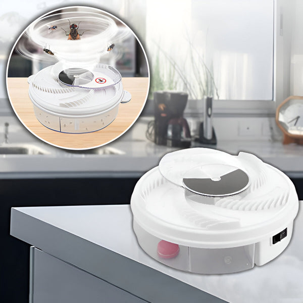 Electric Fly Trap with 360-Degree Circular Design and USB Power, Chemical Free All Vera Mart