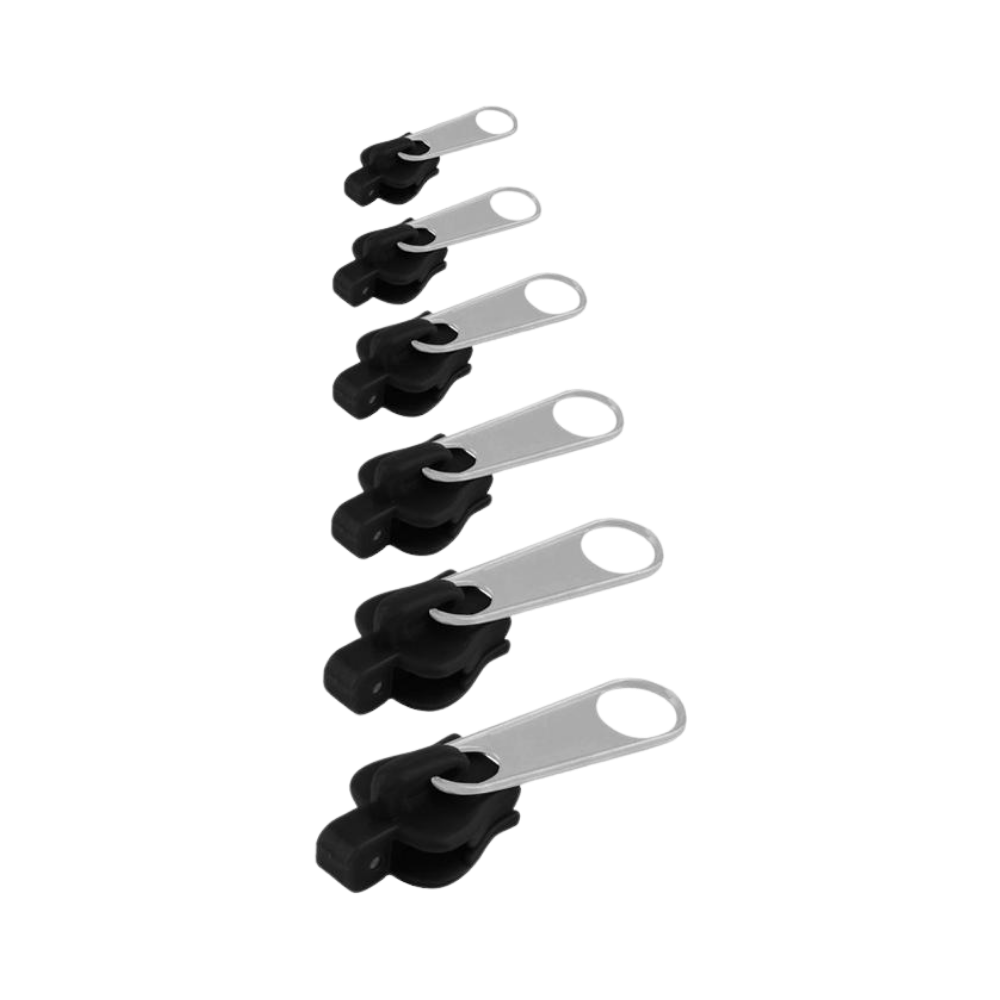 Aluminum Zipper Slider Repair Set with 6-Size Clips and Tool-Free Installation All Vera Mart