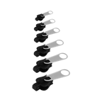 Aluminum Zipper Slider Repair Set with 6-Size Clips and Tool-Free Installation All Vera Mart