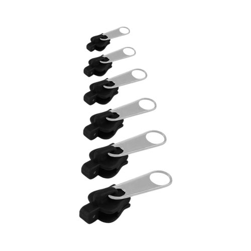 Aluminum Zipper Slider Repair Set with 6-Size Clips and Tool-Free Installation All Vera Mart