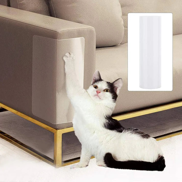Clear Furniture Protector Sheet with Self-Adhesive Backing for Fabric Upholstery All Vera Mart