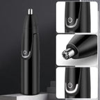 Nose and Ear Hair Trimmer with Dual Edge Spinning Blades and IPX7 Waterproof Rating All Vera Mart