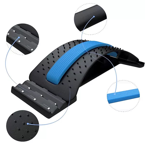 Back Stretcher with 108 Acupressure Massage Points and 3 Adjustable Arc Levels All Vera Mart