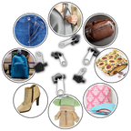 Aluminum Zipper Slider Repair Set with 6-Size Clips and Tool-Free Installation All Vera Mart