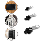 Aluminum Zipper Slider Repair Set with 6-Size Clips and Tool-Free Installation All Vera Mart