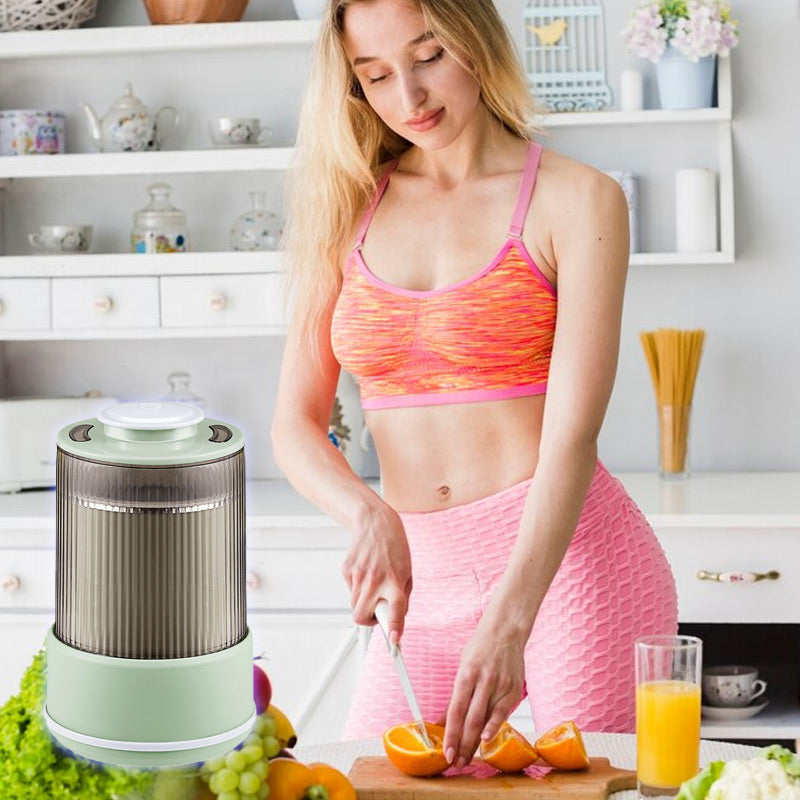Electric Grain Mill with Stainless Steel Blade and Noise Reduction, 500g Capacity All Vera Mart