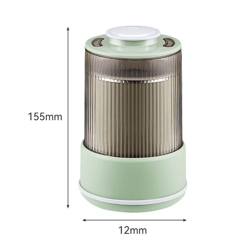 Electric Grain Mill with Stainless Steel Blade and Noise Reduction, 500g Capacity All Vera Mart