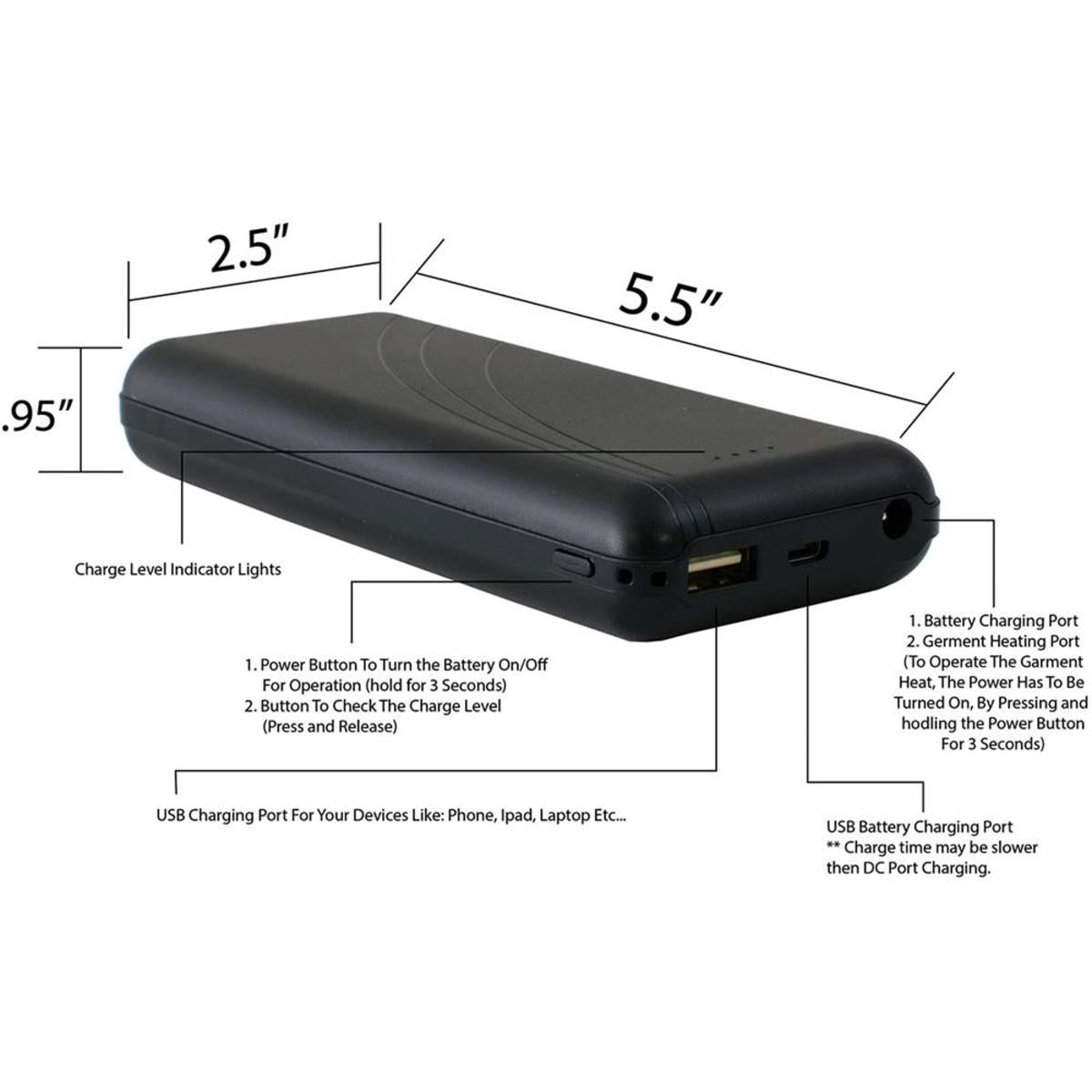 Electric Heated Hoodie with 7-Hour Battery and Motorcycle Connection All Vera Mart