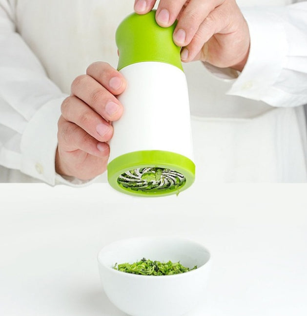 Handheld Herb Mill with Stainless Steel Rotating Blades and Removable Lid All Vera Mart