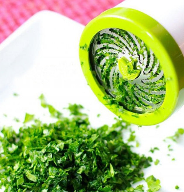 Handheld Herb Mill with Stainless Steel Rotating Blades and Removable Lid All Vera Mart