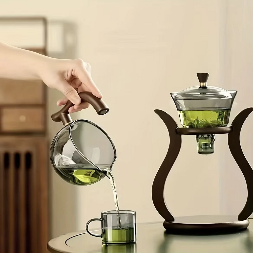 Magnetic Glass Drip Pot for Coffee and Tea, 20oz Capacity with Infuser All Vera Mart