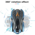 Wall Climbing RC Stunt Car with Suction Drive, 360 Degree Spins and LED Lights in Blue or Red