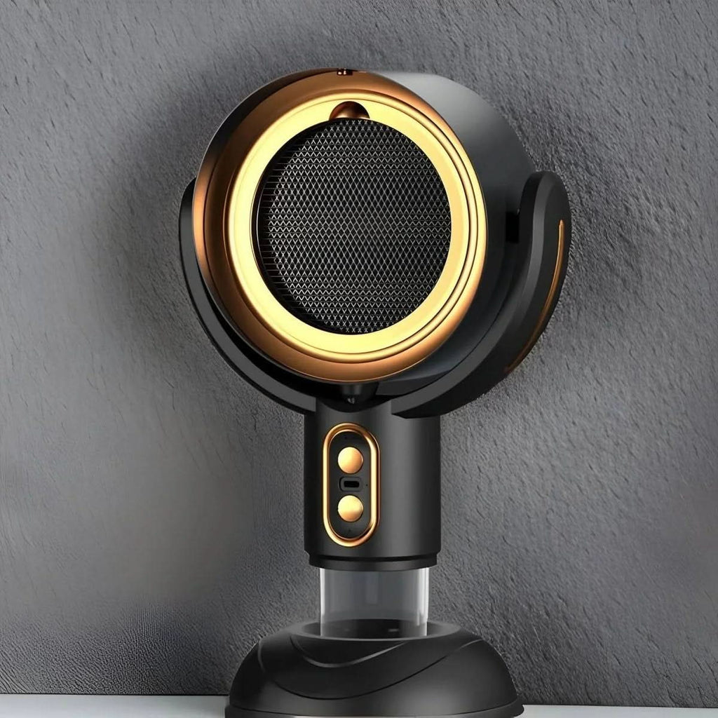 Compact Desktop Smoke Absorber with LED Ring for Home and Office Spaces