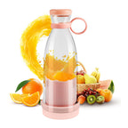 Rechargeable Portable Blender with Stainless Steel Blades and Magnetic Charging, 350ml All Vera Mart