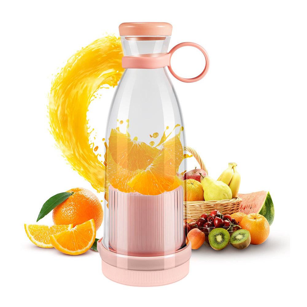 Rechargeable Portable Blender with Stainless Steel Blades and Magnetic Charging, 350ml All Vera Mart
