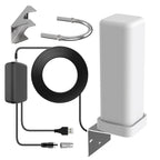 Outdoor HD Antenna with 360° Reception and Signal Amplifier, UHF/VHF All Vera Mart
