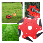 Steel Blade Trimmer Head with 6-Blade Design for Straight Shaft Trimmers All Vera Mart