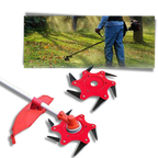 Steel Blade Trimmer Head with 6-Blade Design for Straight Shaft Trimmers All Vera Mart