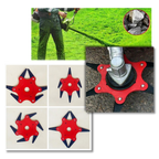 Steel Blade Trimmer Head with 6-Blade Design for Straight Shaft Trimmers All Vera Mart